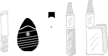 three black and white illustrations of e-cigarettes